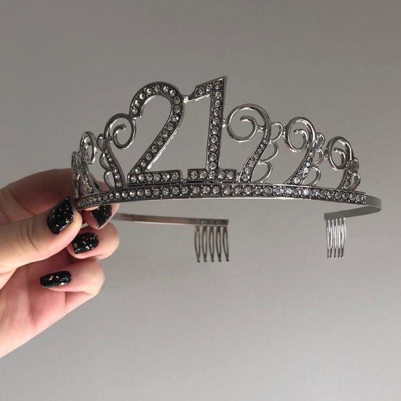 Sparkly 21st Birthday Celebratory Tiara - Picture 3 of 3